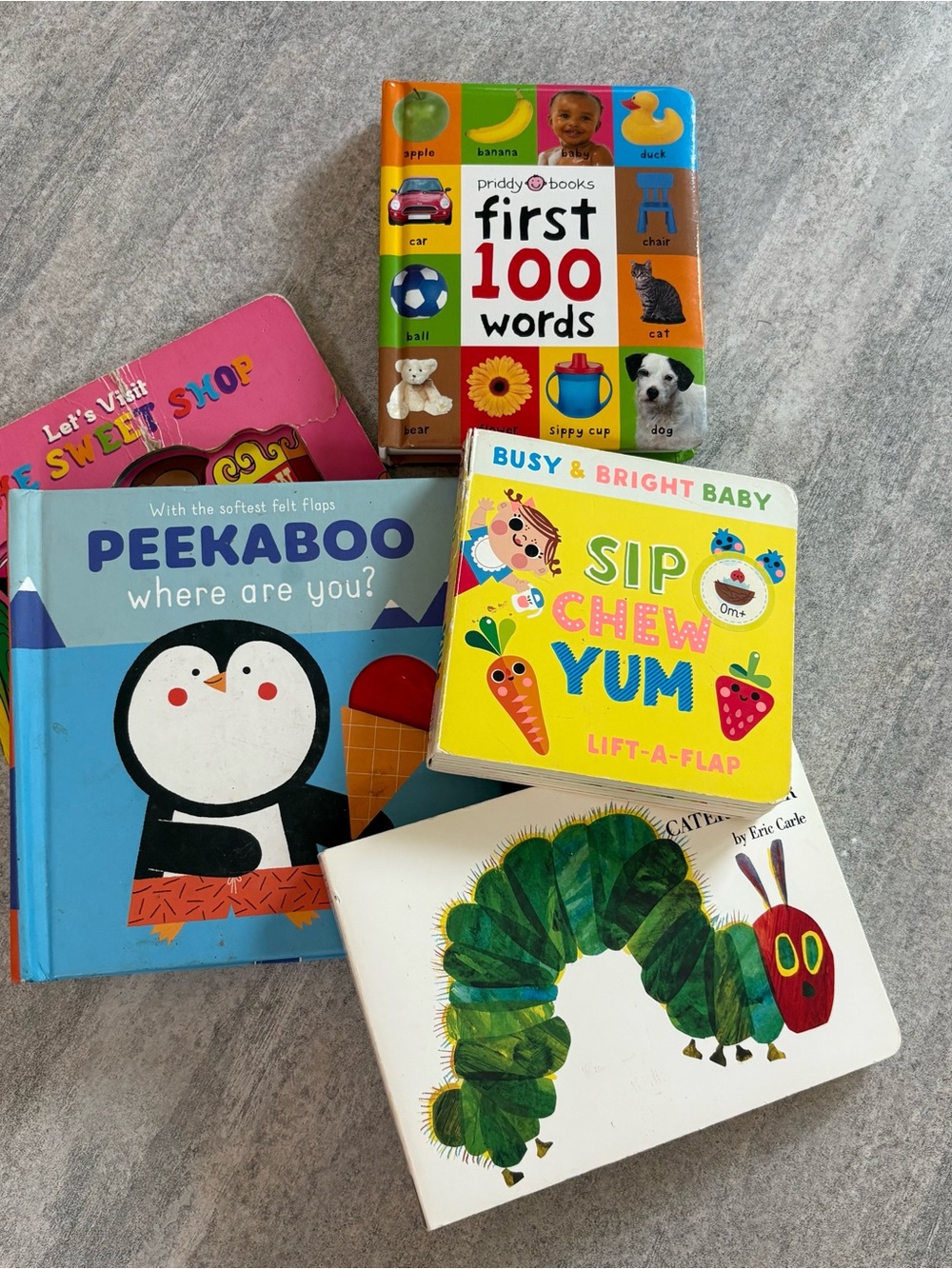5 BOOK BUNDLE First 100 Words - Colorful Kids Board Book